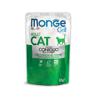 Monge, Cat Grill Pouch, влажный корм д/кошек (кролик)